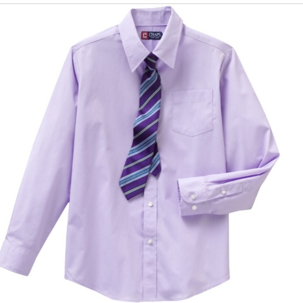 Boys light purple shirt